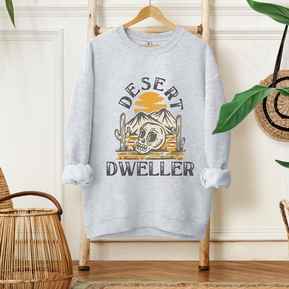 Desert Dweller Graphic Crewneck Sweatshirt - Picture 2 of 10